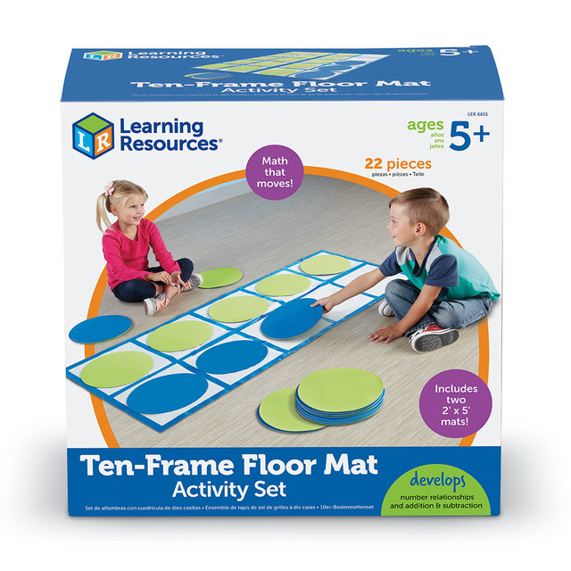 Ten-Frame Floor Mat Set Activity Set