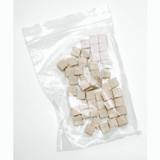 Pack of 50 white cuisenaire rods - ones