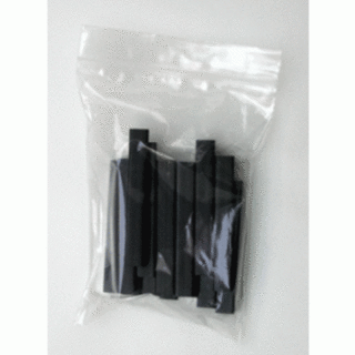 Pack of 14 black plastic cuisenaire rods - sevens